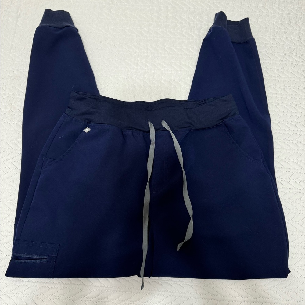 Women’s navy Zamora high waisted tall jogger scrub pant - XL